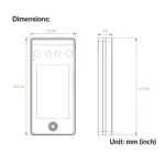 Hybrid-Biometric Access Control & Time Attendance | SpeedFace-V4LM1